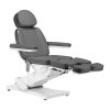Fotel kosmetyczny do pedicure elektryczny Sillon Classic 3 silniki z kołyską szary